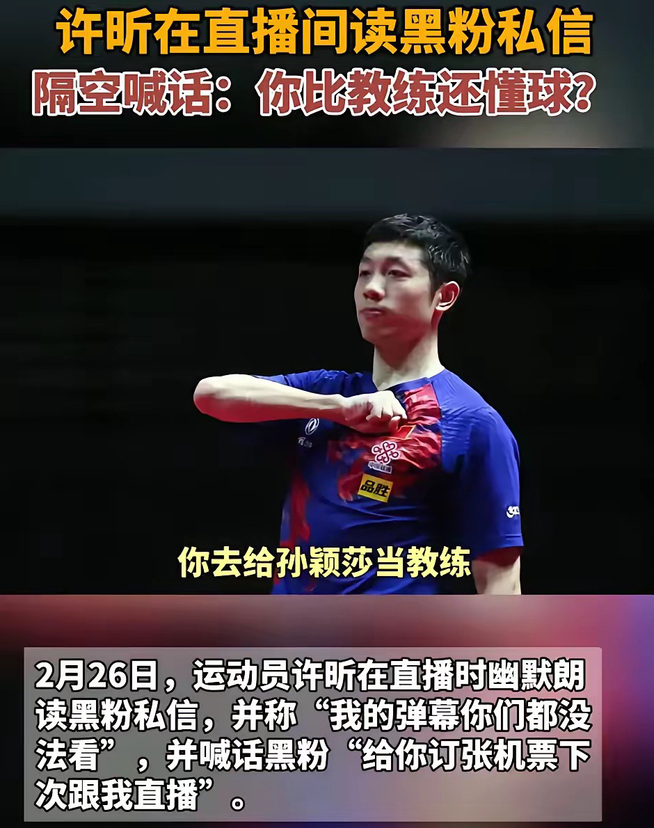 开云体育在线-中国乒乓球队绝杀波兰乒乓球队,许昕三分雨点燃全场